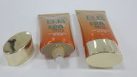 50g Oval Kozmetik Boru Alüminyum / EVOH Bariyer Ambalaj Altın Elektrolitik Oval Kapak