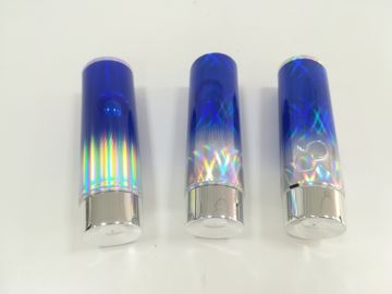 Yuvarlak Holografik Lamine Kozmetik Plastik Boru Ambalajı Düz ​​Metal Vidalı Kapak